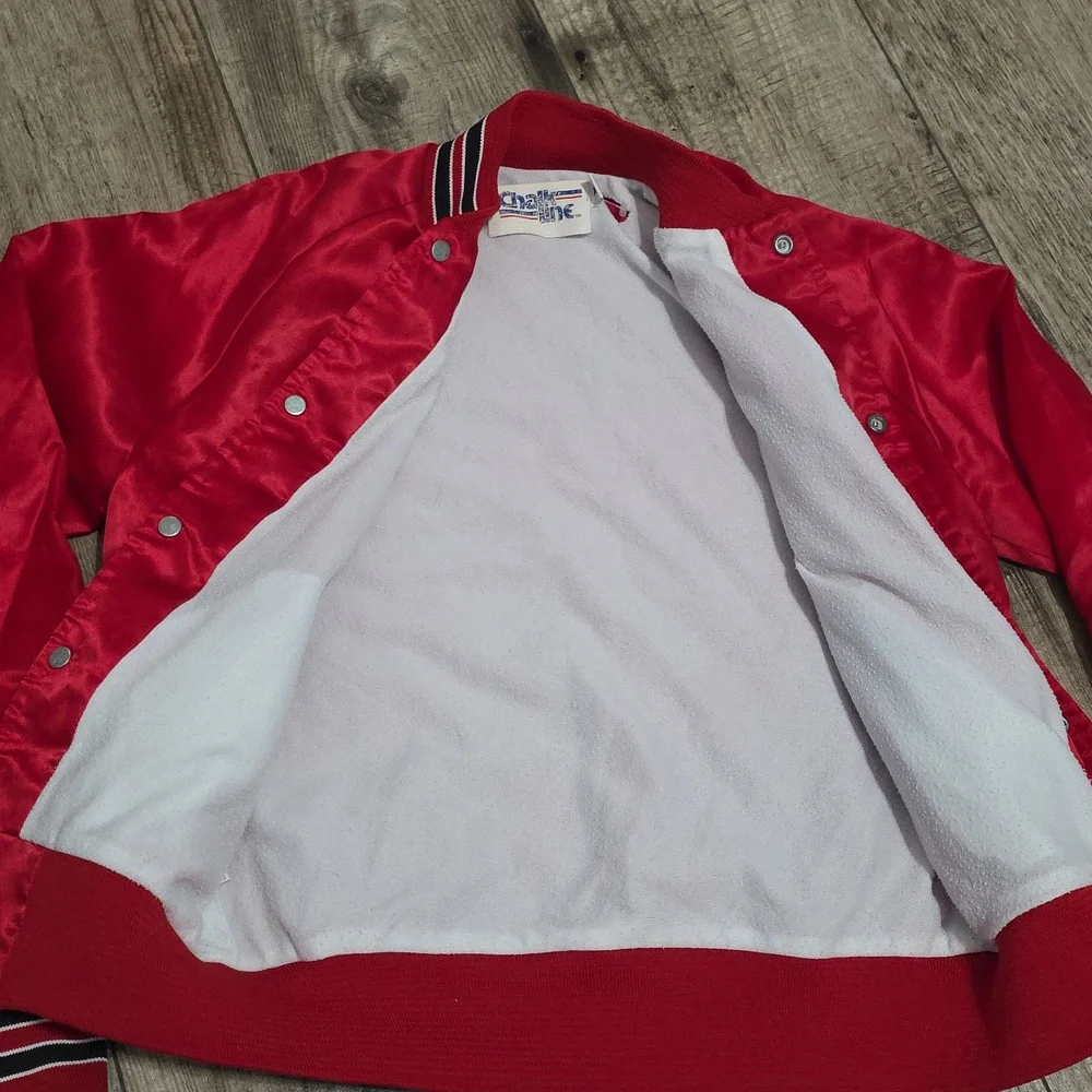 St. Louis Cardinals Vintage 90's Satin Red Bomber Jacket
